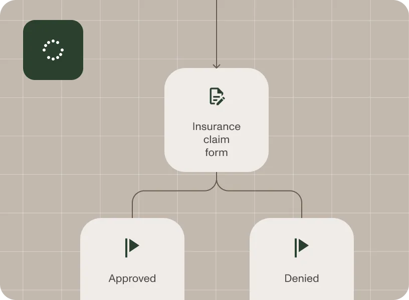 Claims processing automation illustration