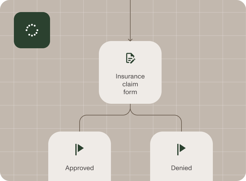 Claims processing automation illustration