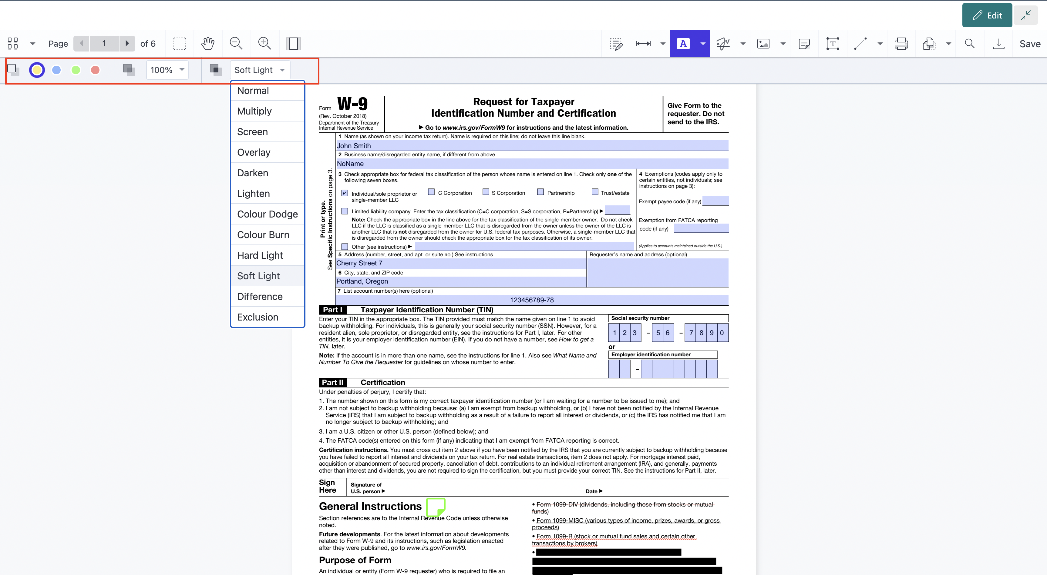Change highlight properties in PDFs