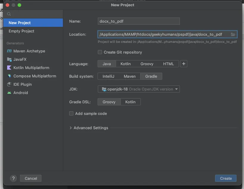DOCX to PDF Java API