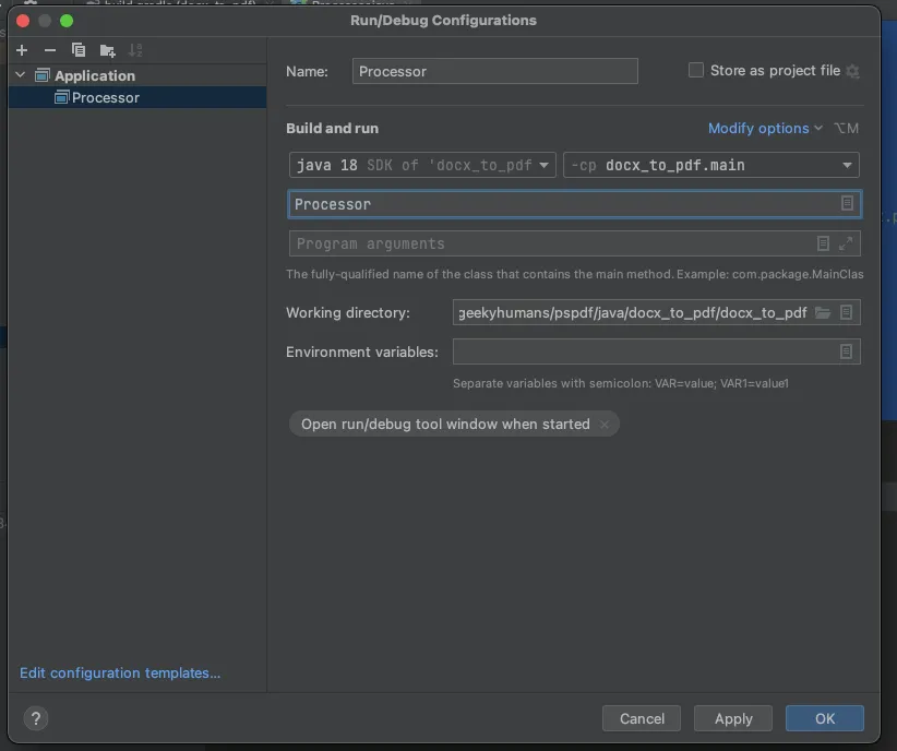 DOCX to PDF Java API
