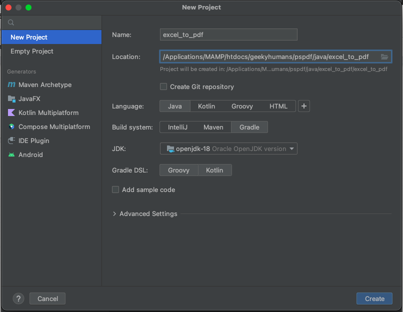 Excel-to-PDF Java API
