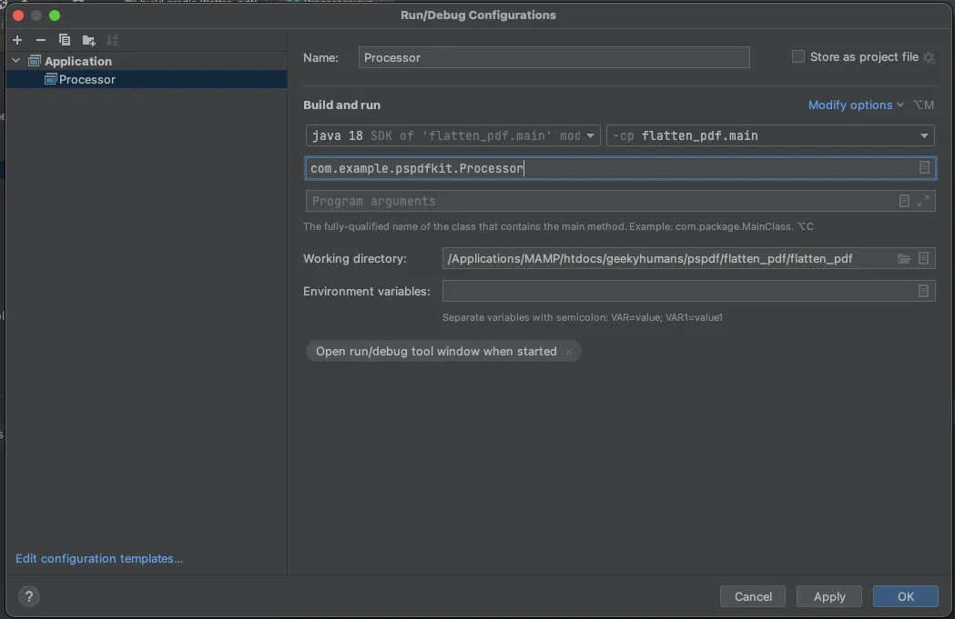 Flatten PDFs Java API
