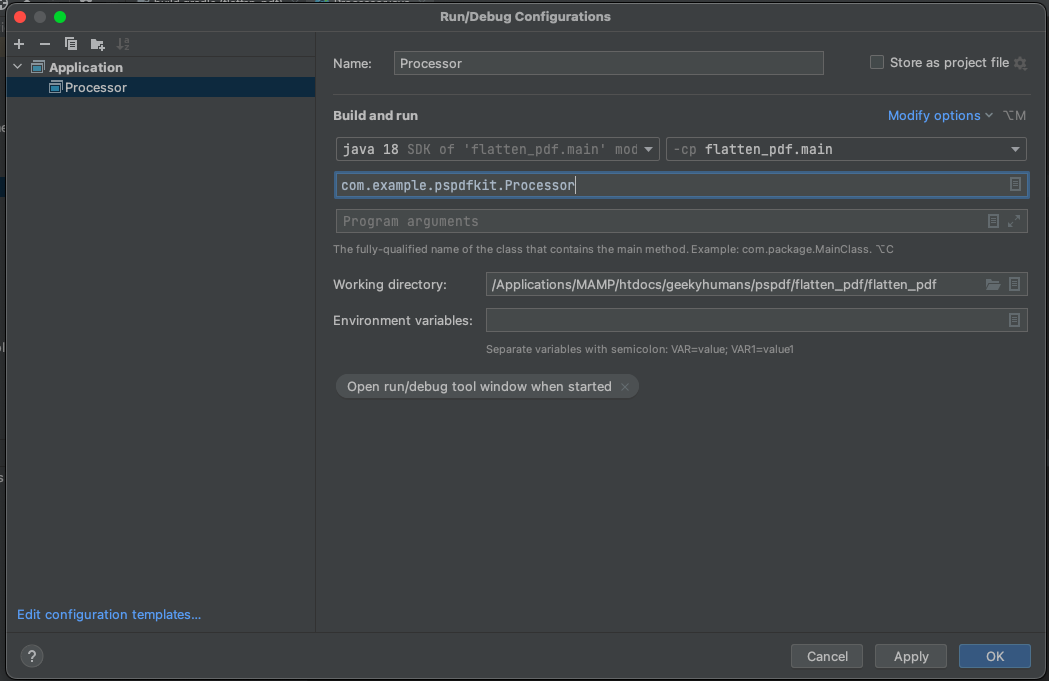 Flatten PDFs Java API