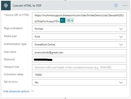 Convert HTML to PDF