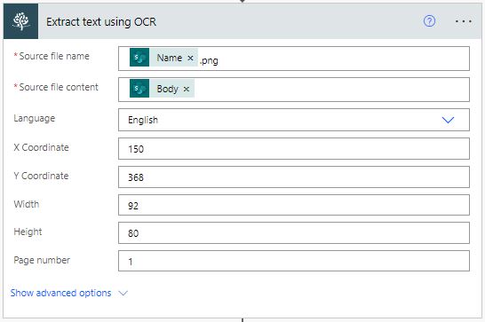 extract text using ocr