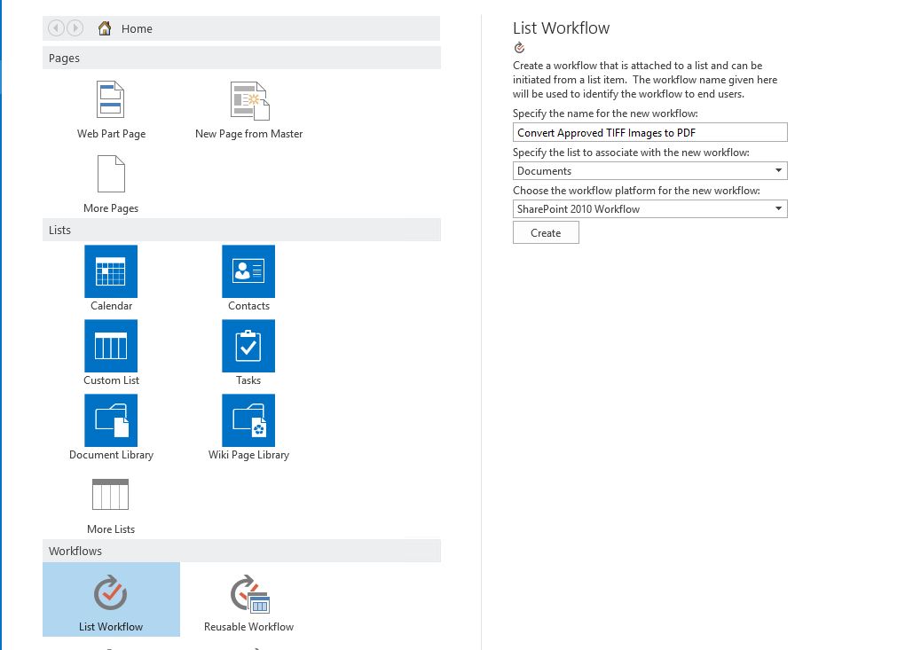 select document library