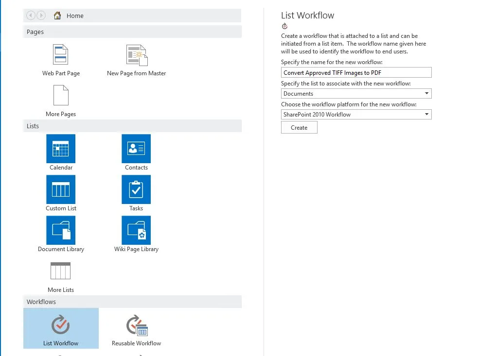 select document library