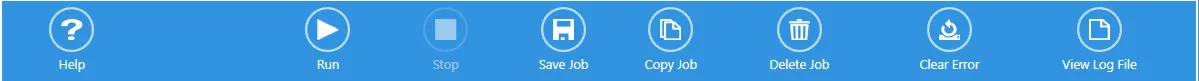 Job Settings Toolbar