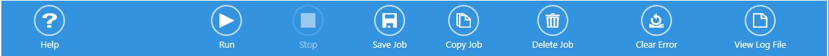 Job Settings Toolbar