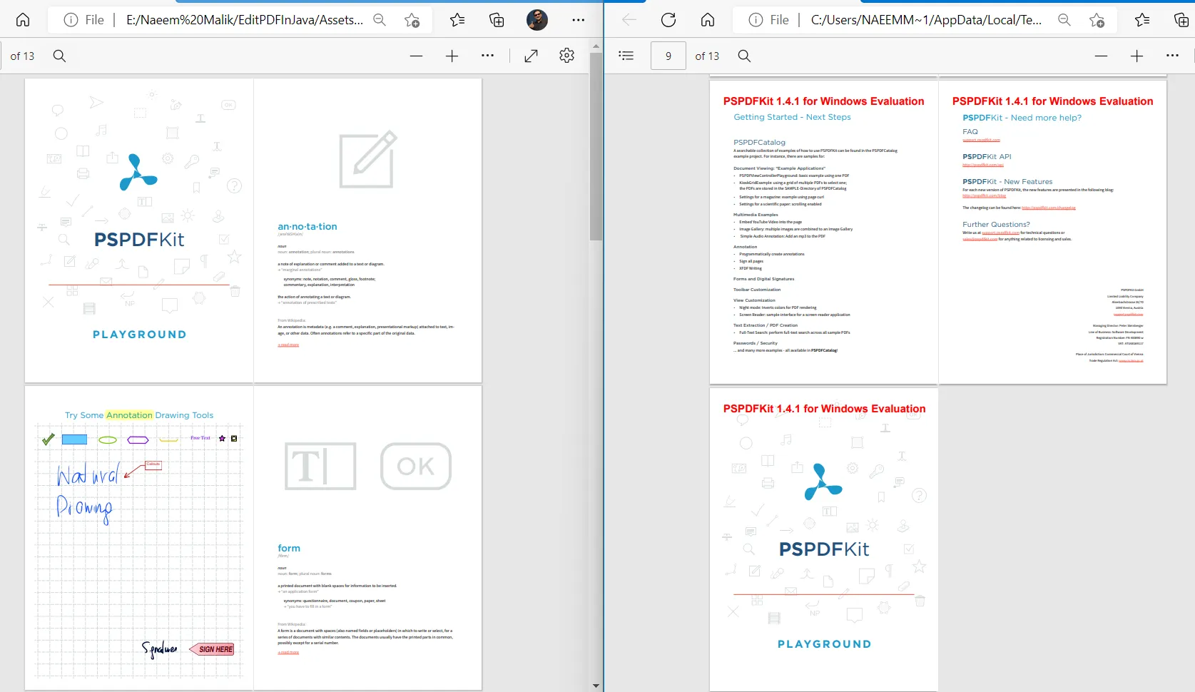 Move PDF Pages Java Final Result