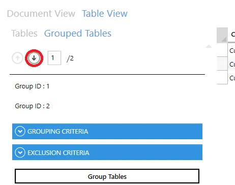 Grouped table list controls that previously caused GUI crashes
