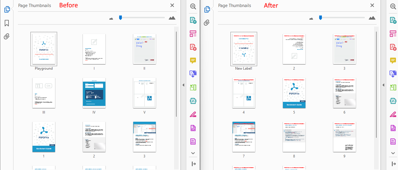 Change PDF Label Final Result