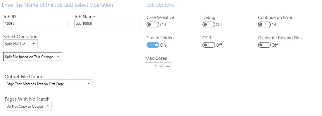 Split File Based on Text Change