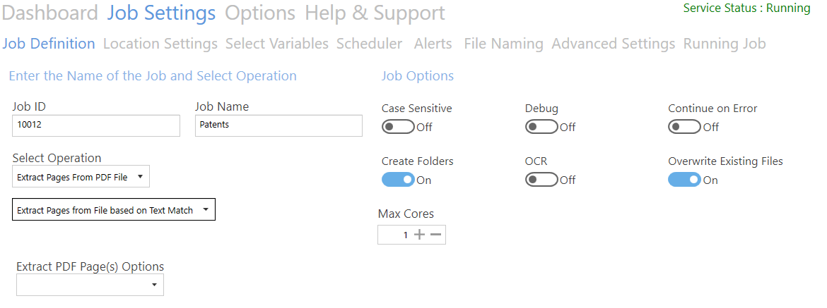 Extract Pages Based on Text Match