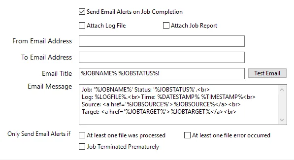 Set up an Alert