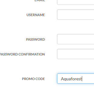 Rosette API registration page with signup form fields