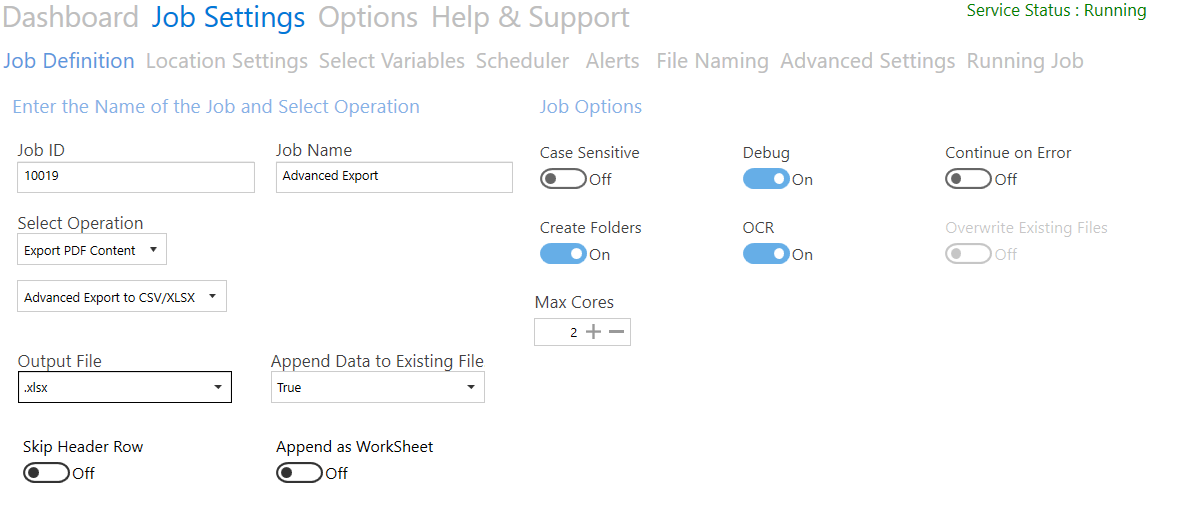 Advanced Export to cSV/XLSX