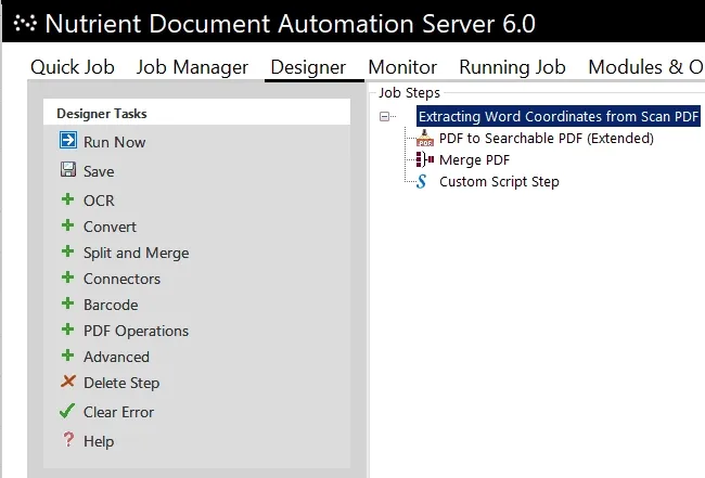 Script step