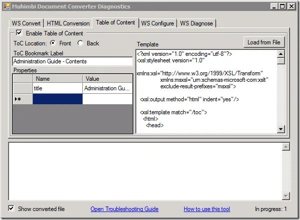 Diagnostics Tool
