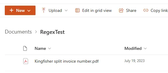 SharePoint example folder