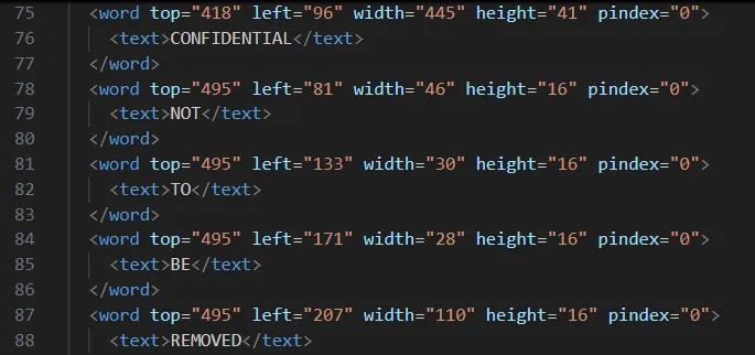 The XML file