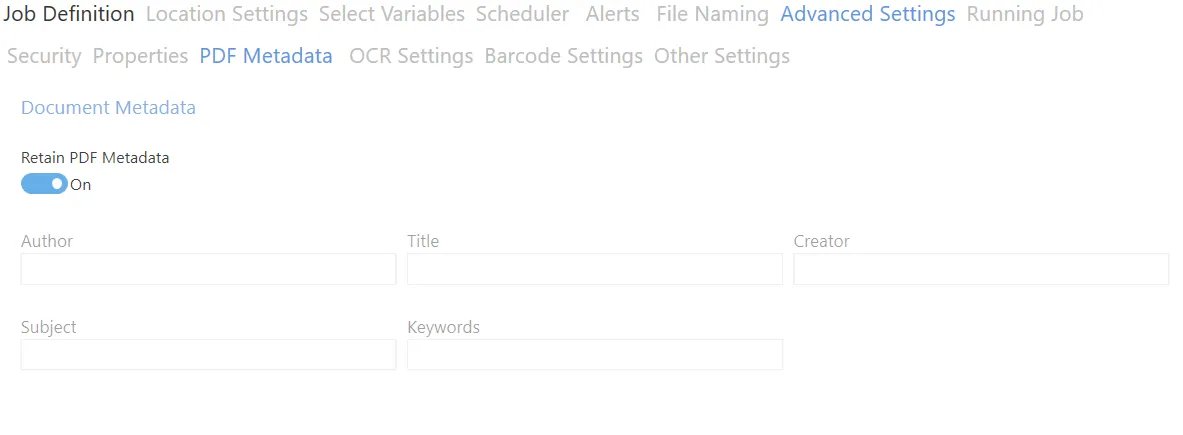 PDF Metadata
