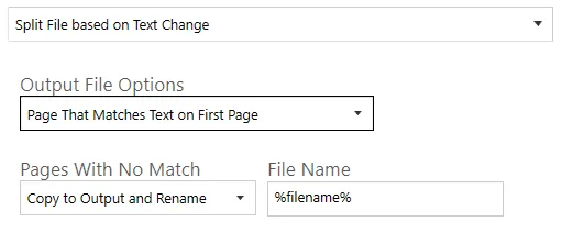 Split Files Based on Text Change