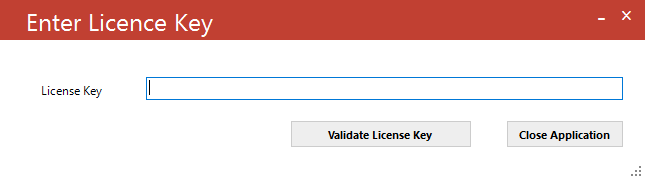 Enter License Key