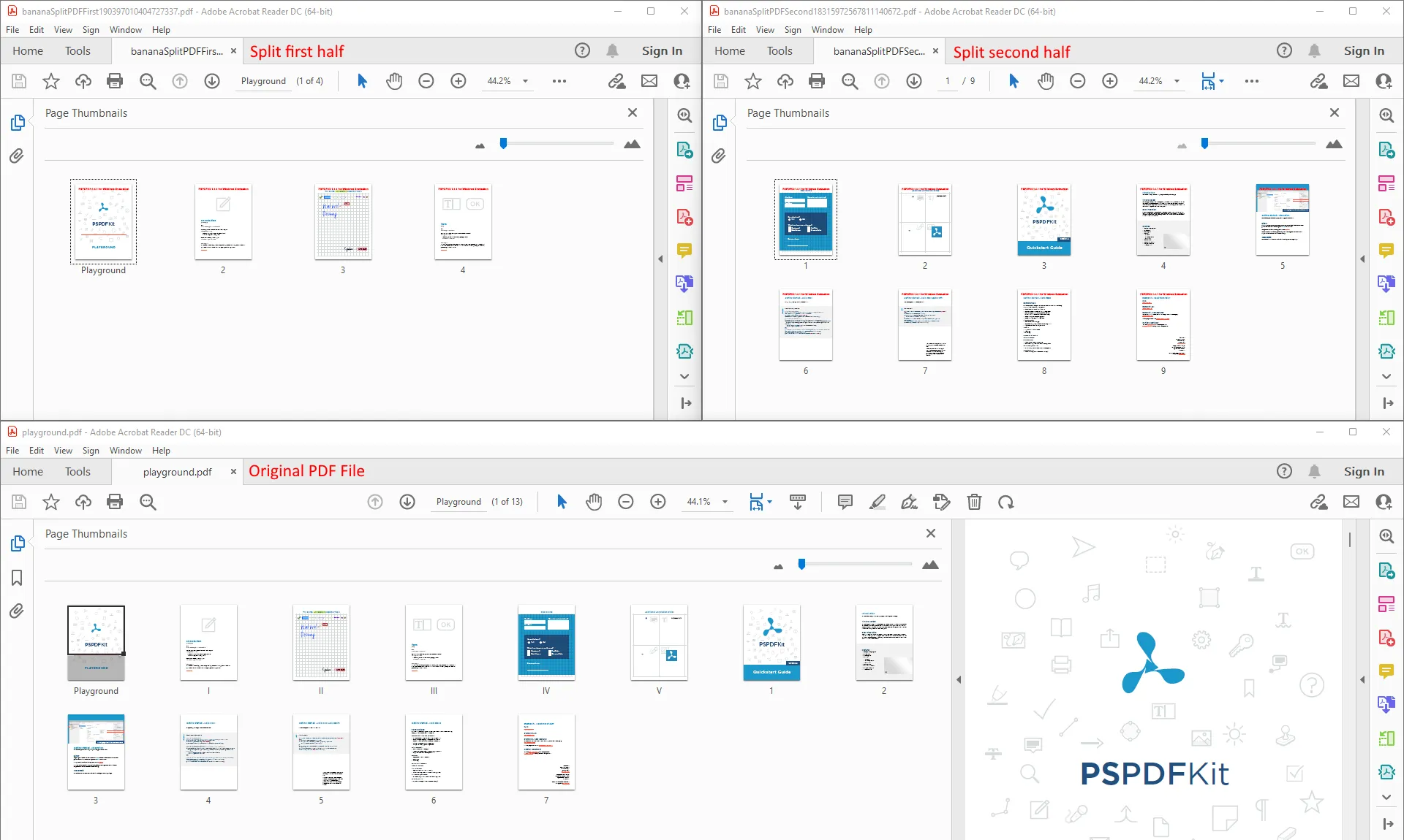 Split PDF Java Final Result