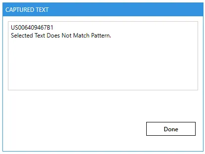 Captured Text
