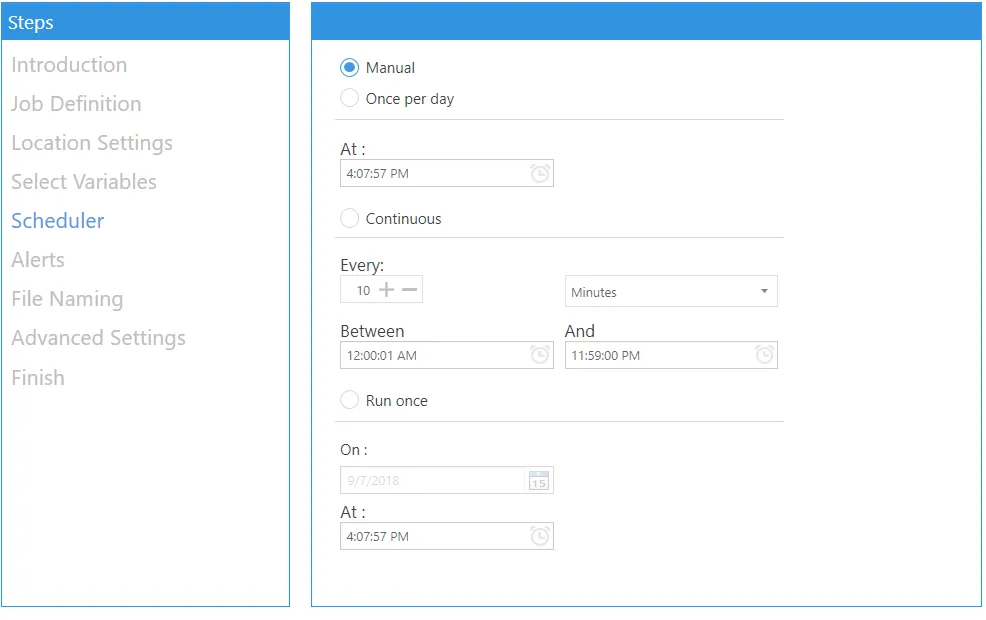 Set up Scheduler