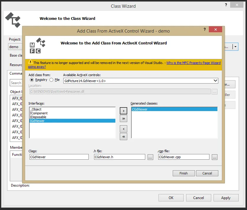Add IGdViewer to the Generated classes list