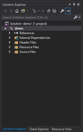 Solution Explorer