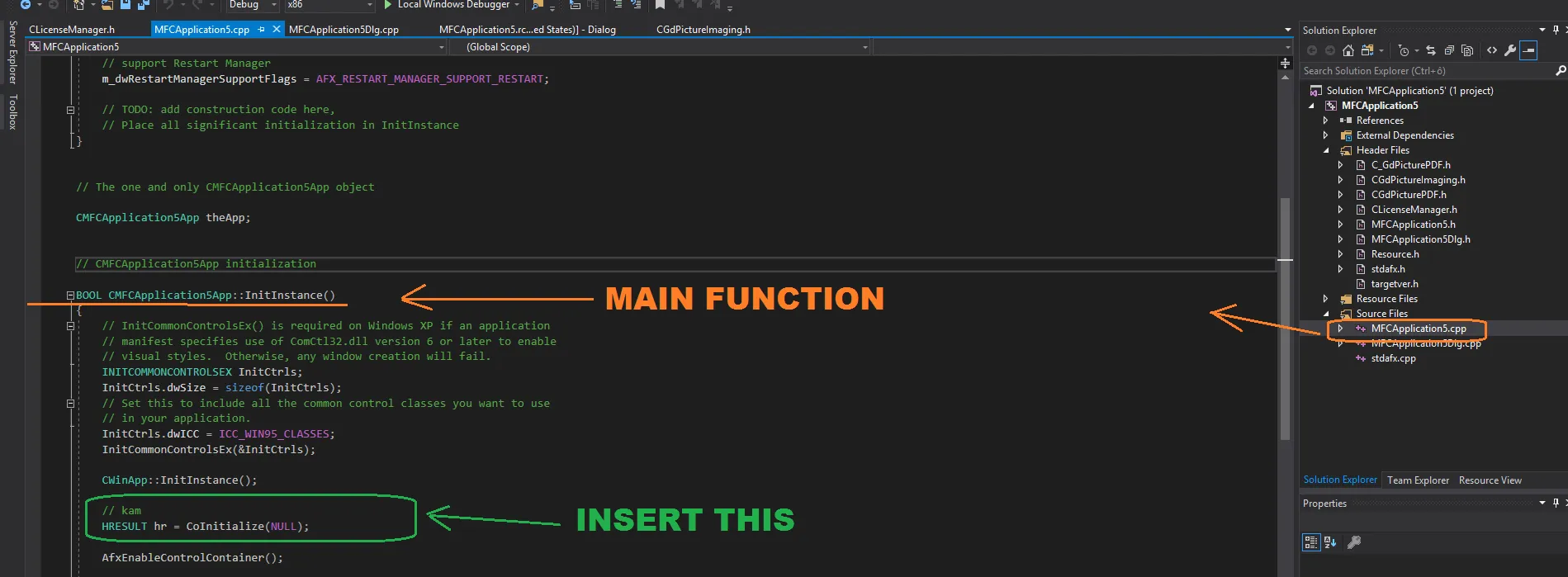 Initialize COM objects