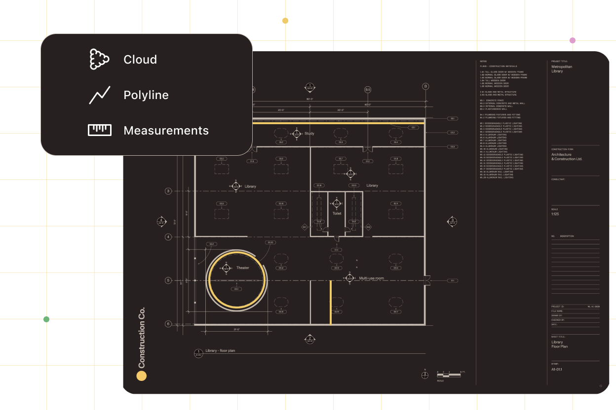 Version control interface for construction documents