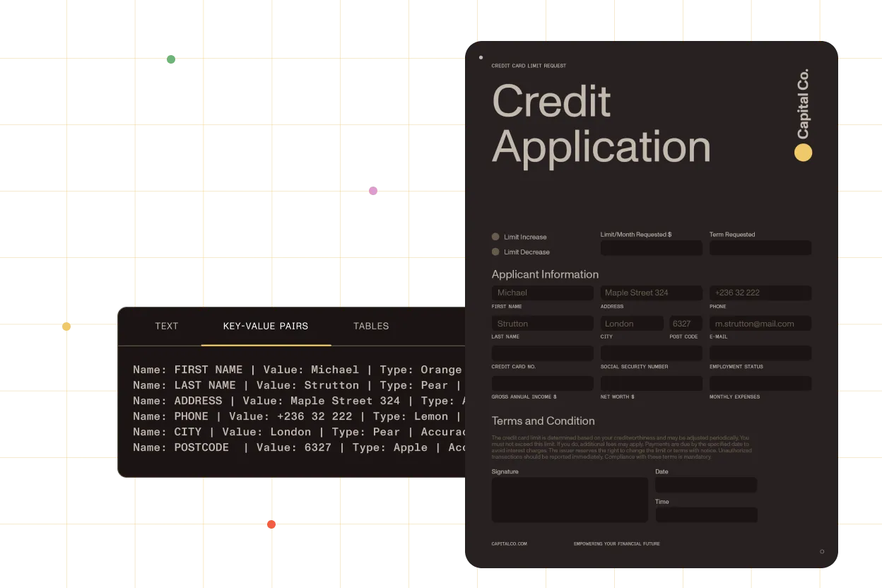 OCR and data extraction