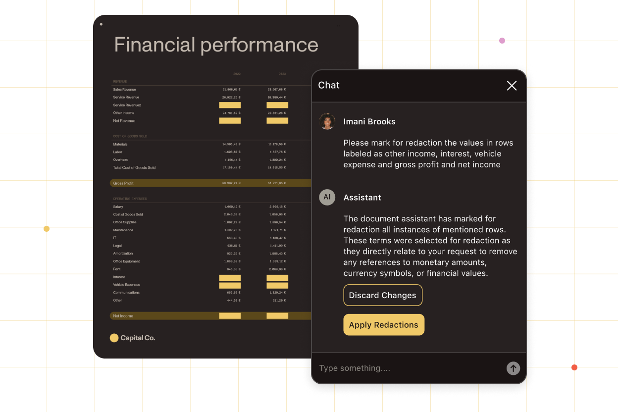Redaction and privacy