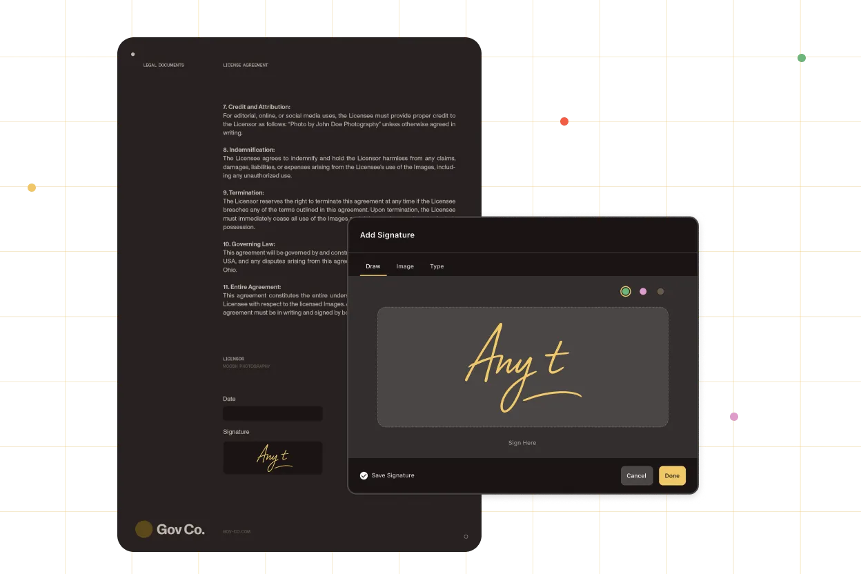 Digital signatures