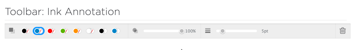 animation of a mouse hovering over a toolbar titled 