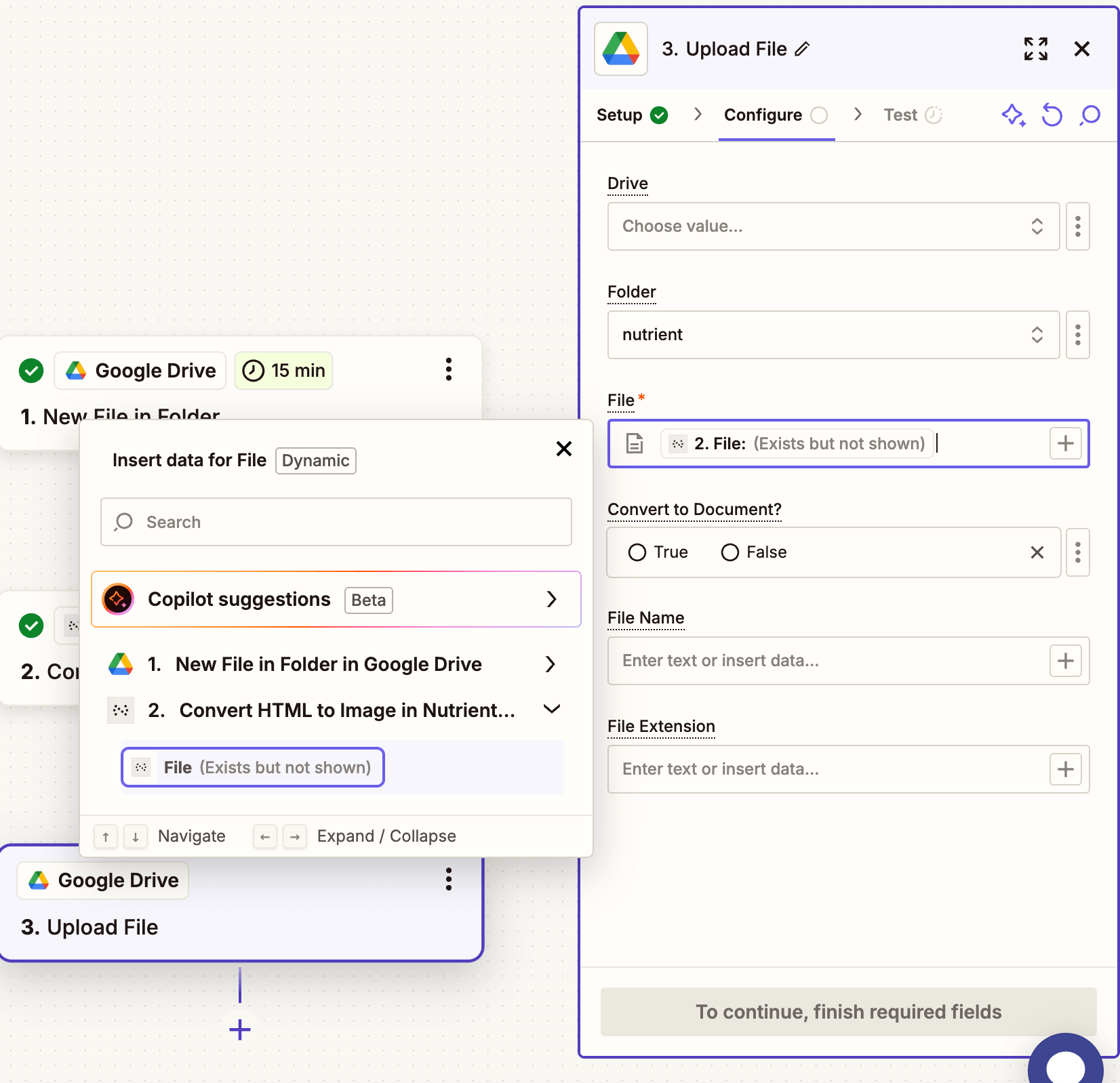 Mapped output file from HTML to Image conversion