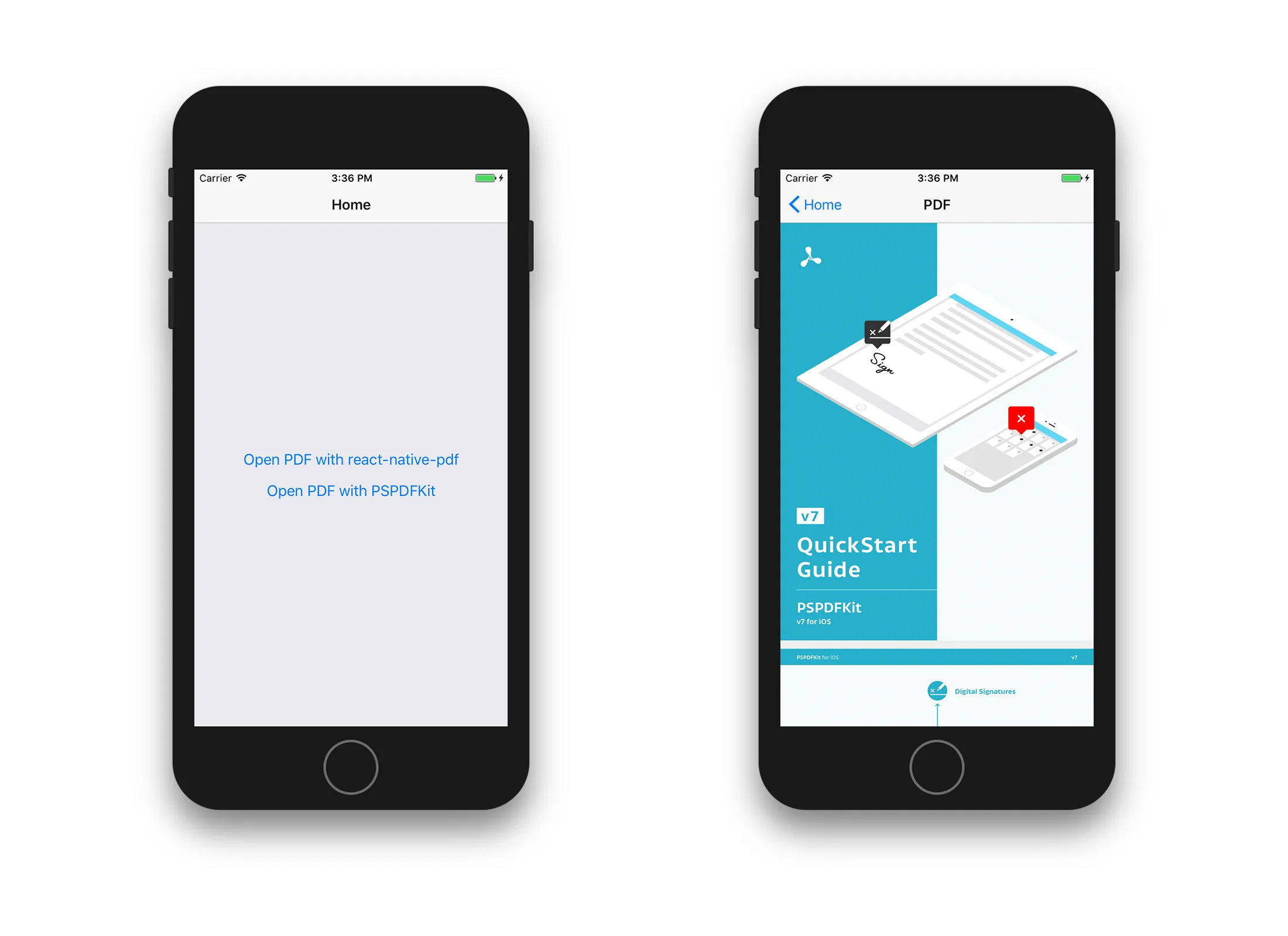 A simple React-based PDF view on iOS