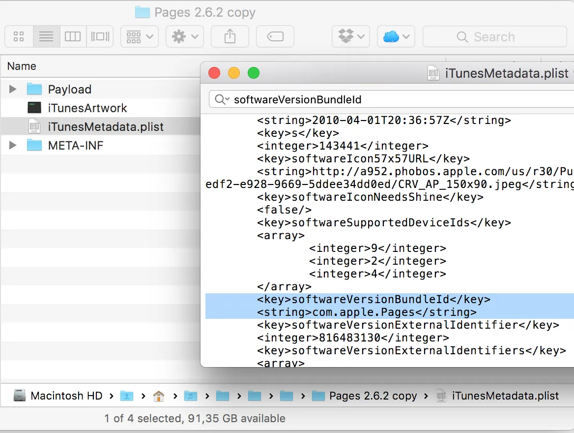 iTunes Metadata Plist