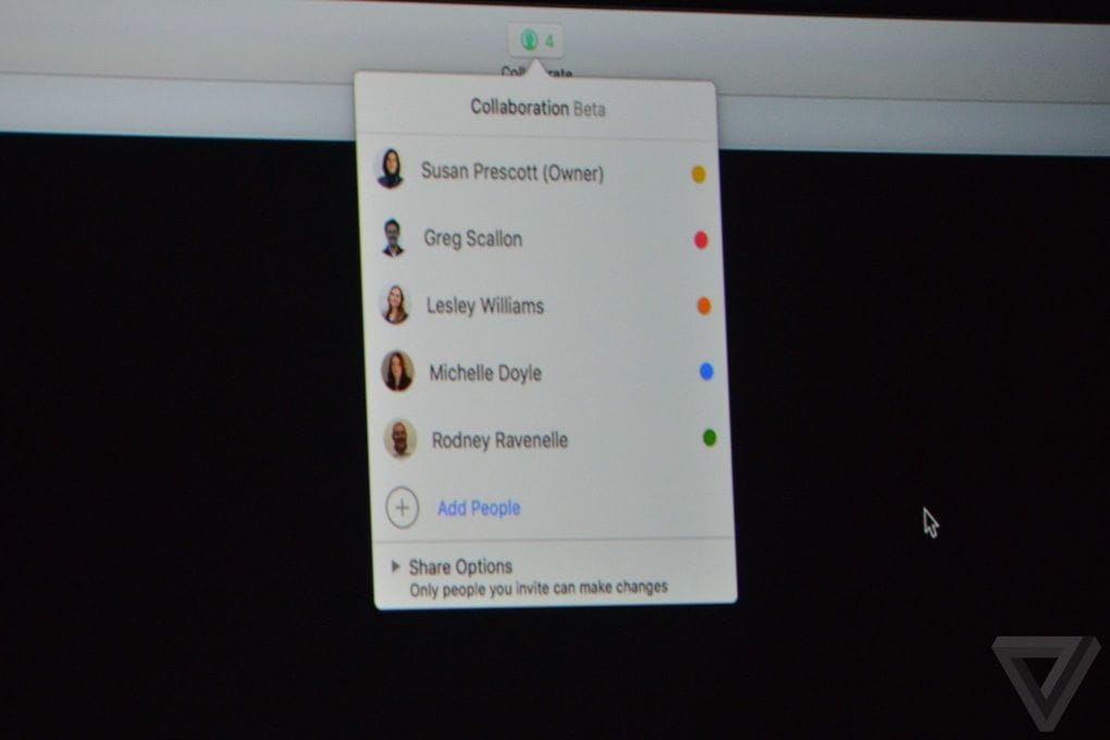 iWork Real-time collaboration