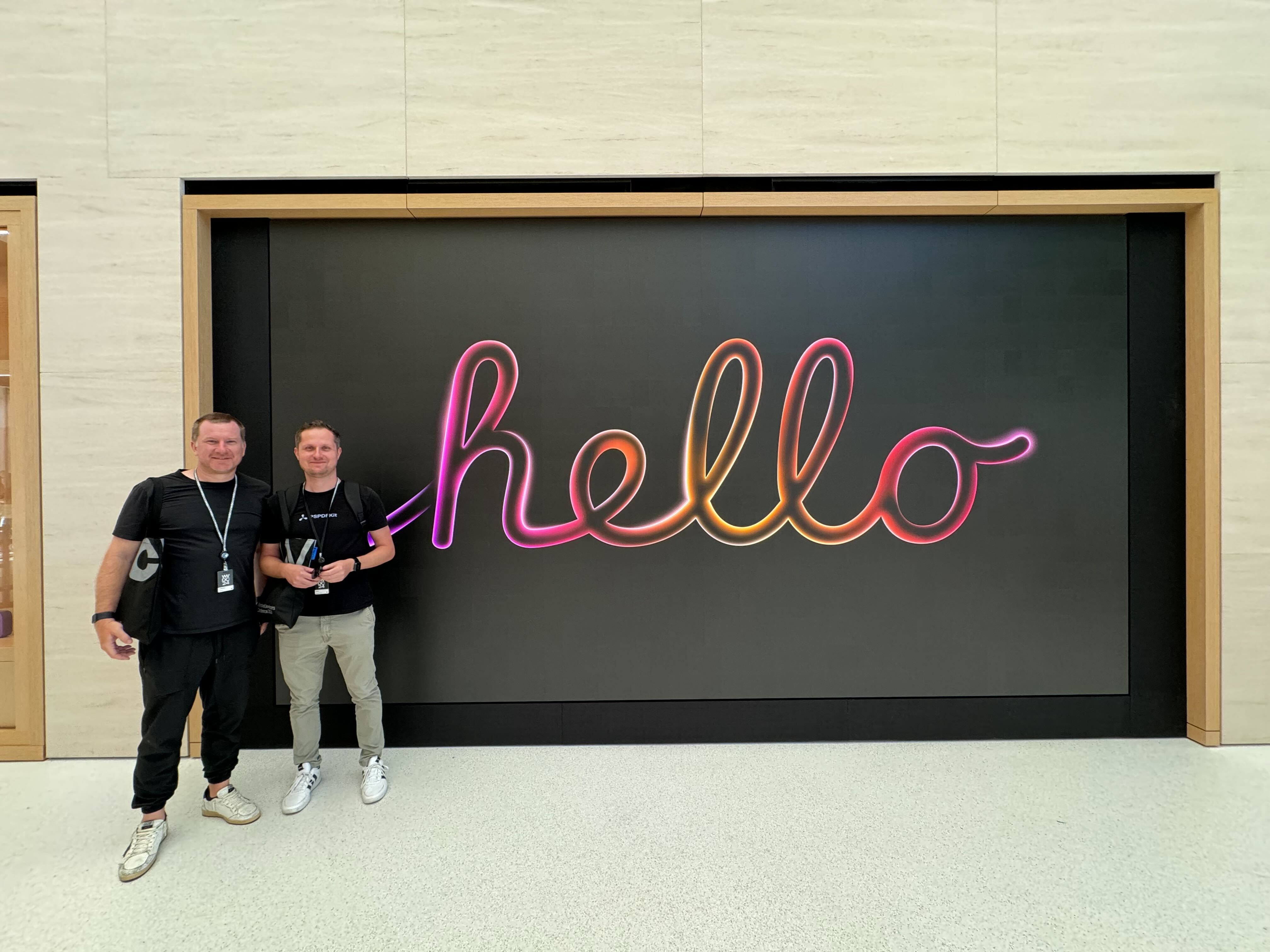 Matej and Jonathan at 1 Infinite Loop