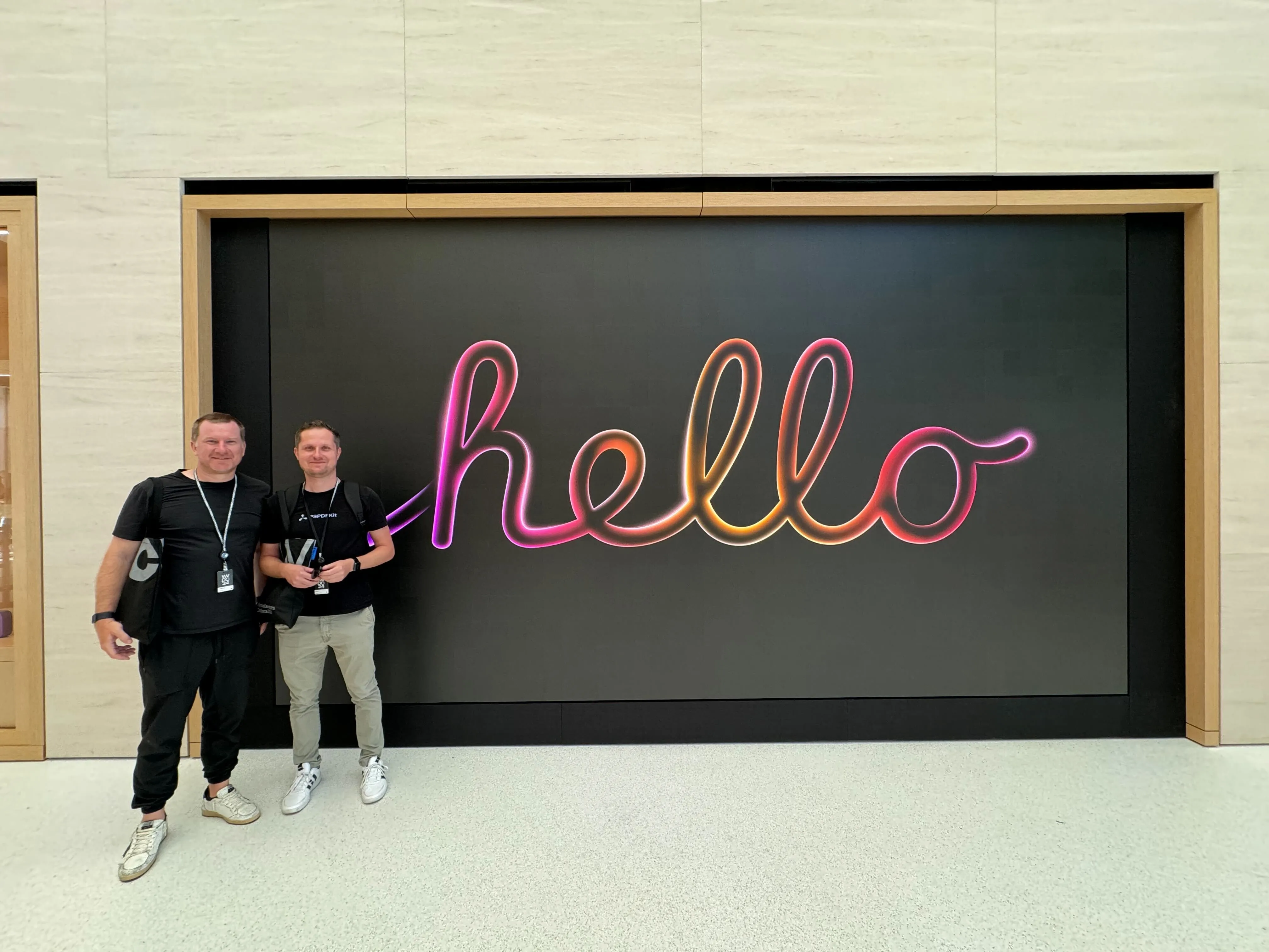 Matej and Jonathan at 1 Infinite Loop