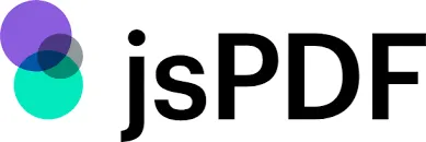 jsPDF logo — client-side JavaScript HTML-to-PDF library