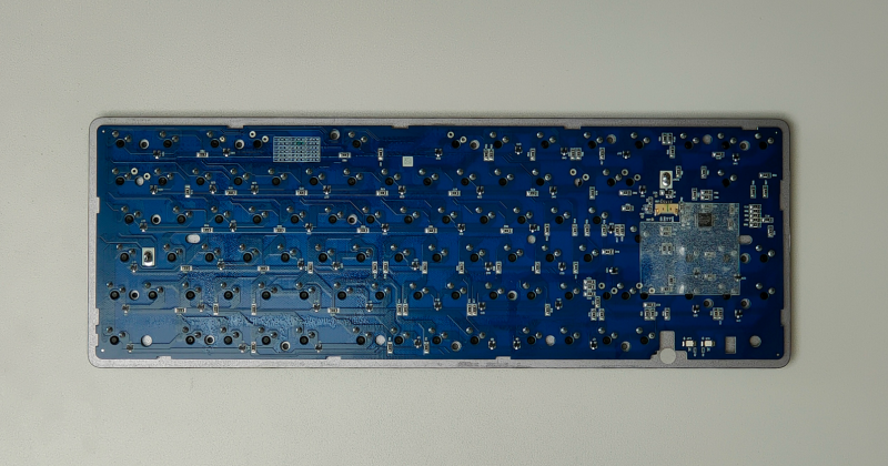 The keyboard turned upside down