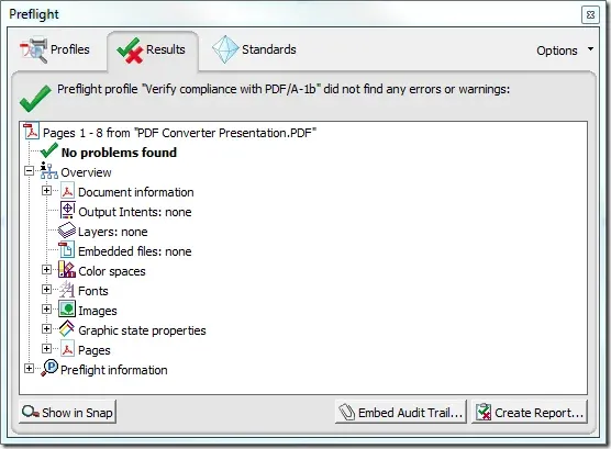 PDFA Check