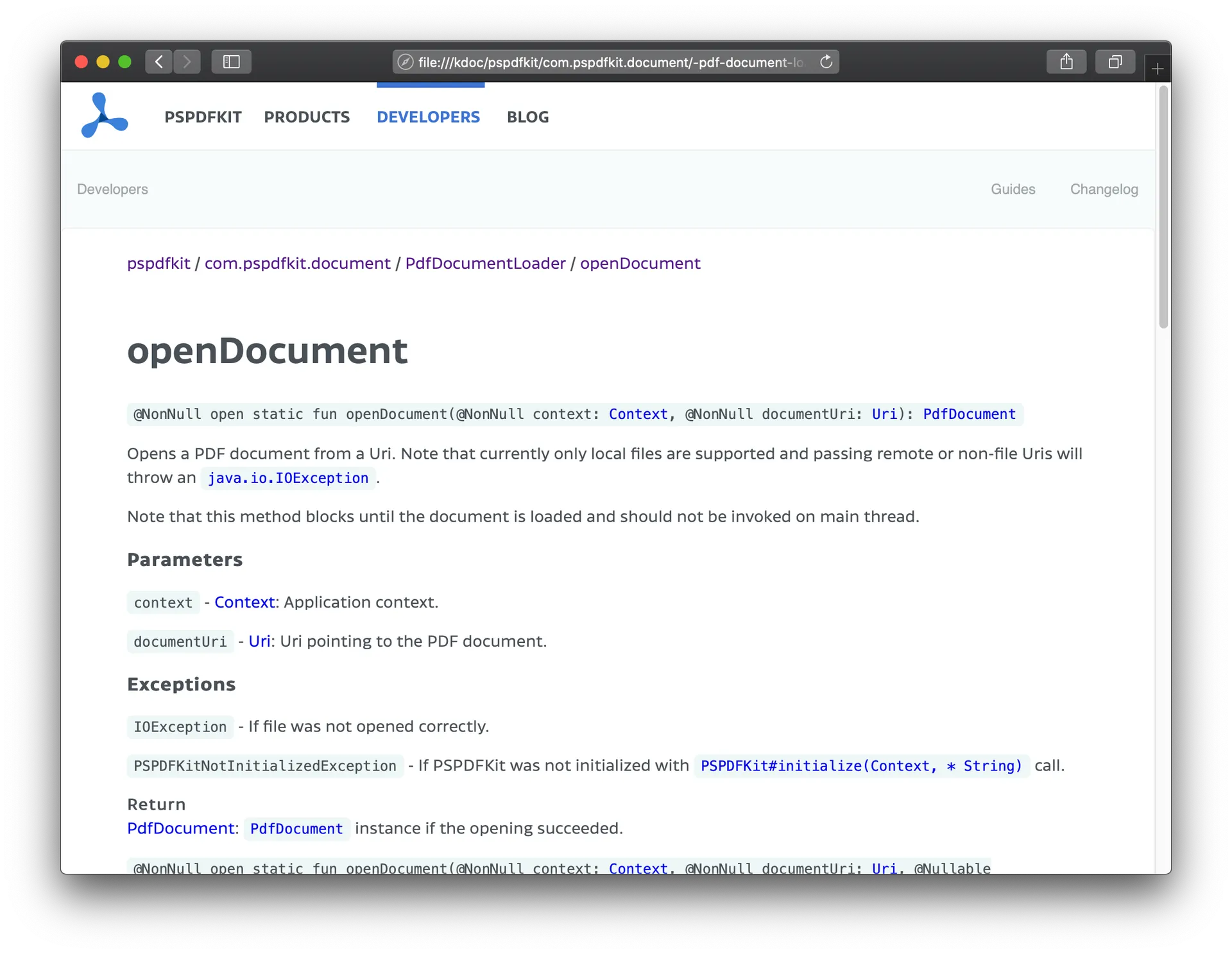 KDoc API Reference
